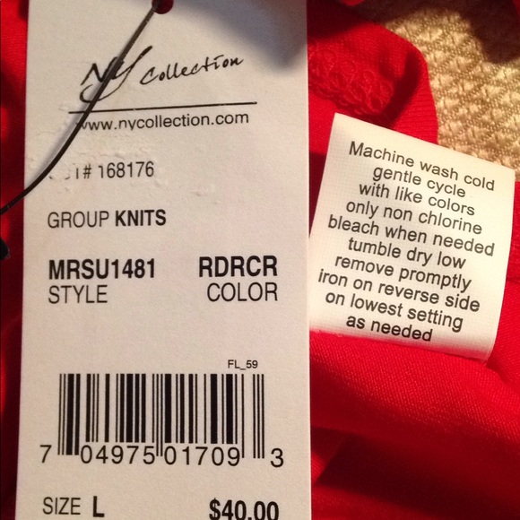 NY Collection Off Shoulder Bell Sleeve Hi-Low Top - Picture 8 of 8